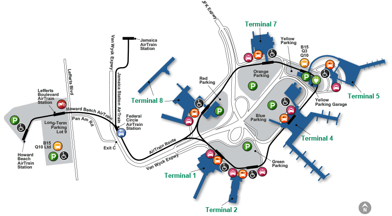 JFK International Airport Terminal Map