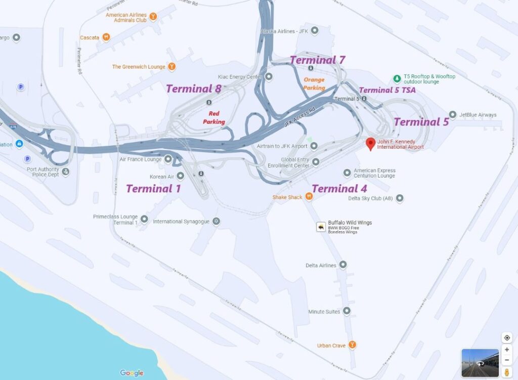 JFK Airport Terminal Map